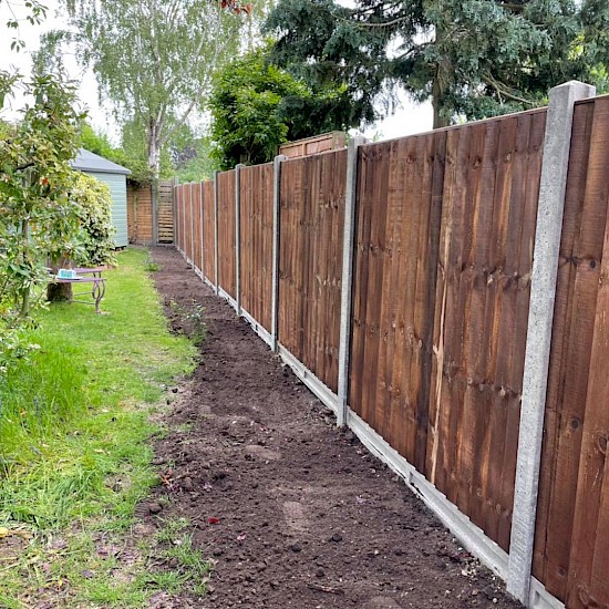 a brown deep garden fencing norfolk