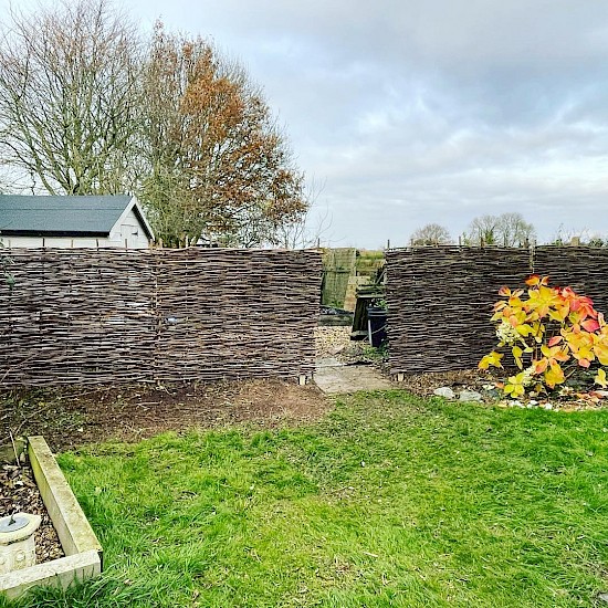 a brown wicker fencing attleborough