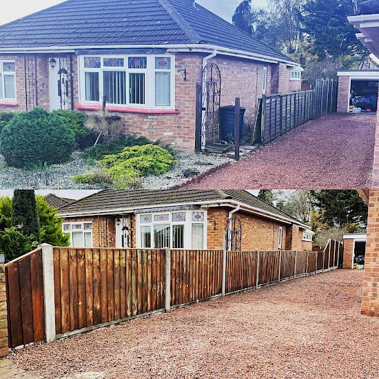 Ashley brown driveway fencing Norfolk